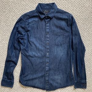 Marc Anthony Luxury Slim Fit Denim Dress Shirt